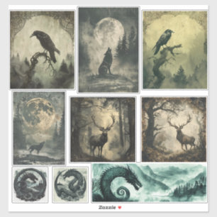 Nordic Samhain Sticker Set - Gevarieerde Design