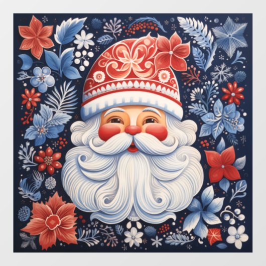 Nordic Santa Window Cling Raamsticker (Vel)