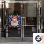 Nordic Santa Window Cling Raamsticker (Kantoordeur)