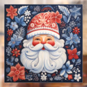 Nordic Santa Window Cling Raamsticker (Vel 2)