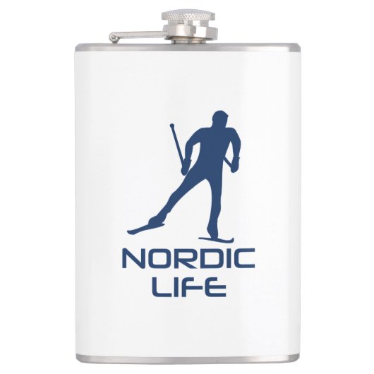 Nordic Skiing Life Heupfles (Voorkant)