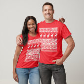 Nordic Snowflake Reindeer Ugly KerstSweater T-shirt (Unisex)
