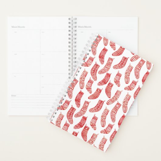 Nordic Stockings Red en White Planner (Display)