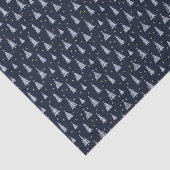 Nordic Stone Blue-Grey kerstbomen donker Tissuepapier (Detail)