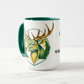 Nordic Style Geometric Deer Personalized Mok (Voorkant links)