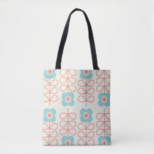 Nordic Style Geometrische Floral . Draagtas