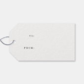 Nordic Sweater Pattern Marine en Witte Vakantie Cadeaulabel (Achterkant Horizontaal)