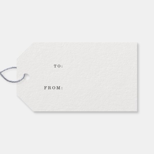 Nordic Sweater Pattern Marine en Witte Vakantie Cadeaulabel (Achterkant Horizontaal)