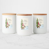 Nordic Trek: Vrolijk kerstfeest Voedselcontainer Etiket (Flessen)