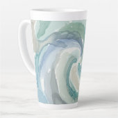 Nordic waterverf swirl latte mok (Linkerhoek)