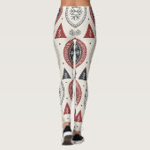 Nordic Winter Leggings – Scandinavian Geometric  (Dos)