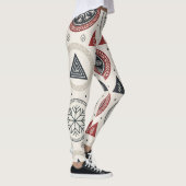 Nordic Winter Leggings – Scandinavian Geometric  (Droite)