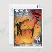 Nordini~ in Devils Hell  Magic Act Briefkaart (Voorkant / Achterkant)