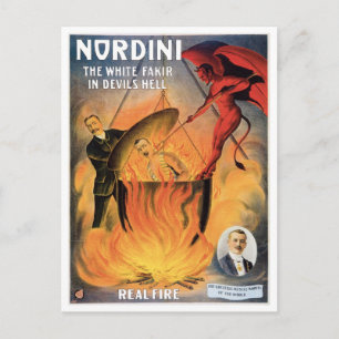 Nordini~ in Devils Hell  Magic Act Briefkaart
