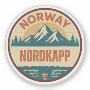 Nordkaap, Noorwegen Norway Sticker