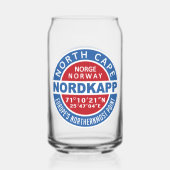 NORDKAPP Noorwegen Blikvorm Glas (Achterkant)