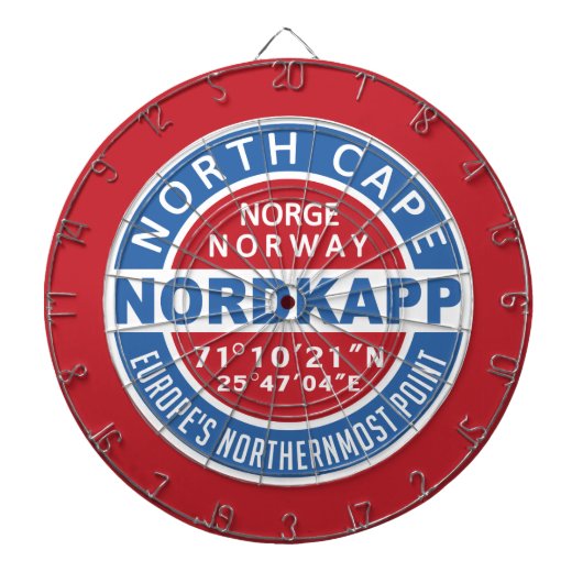 NORDKAPP Noorwegen Dartbord (Voorkant)