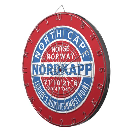 NORDKAPP Noorwegen Dartbord (Voorkant Rechts)