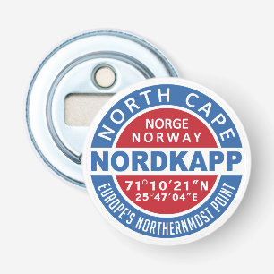 NORDKAPP Noorwegen flesopener Button Flesopener