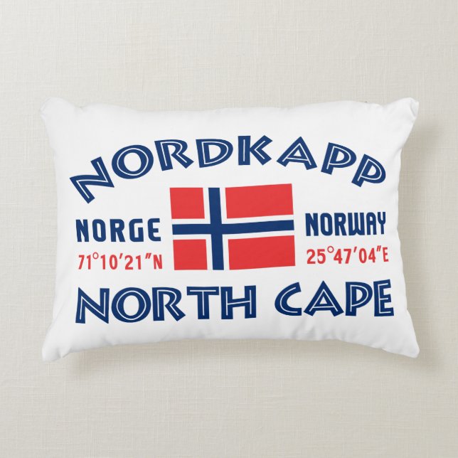 NORDKAPP Noorwegen gooit kussen (Voorkant)