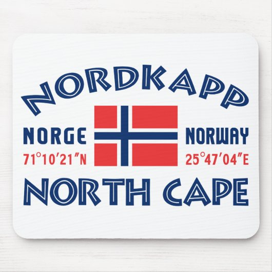 NORDKAPP Noorwegen mousepad Muismat (Voorkant)