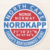 NORDKAPP Noorwegen onderzetters (Voorkant)