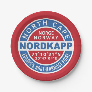NORDKAPP Noorwegen Papieren Bordje