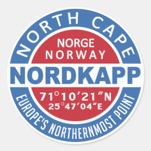 NORDKAPP Noorwegen stickers