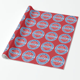 NORDKAPP Noorwegen: verpakkingspapier Cadeaupapier