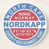 NORDKAPP Noorwegen zandsteen onderzetter (Voorkant)