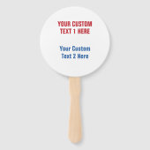 NORDKAPP North Cape aangepaste tekstventilatorset  Handwaaier (Achterkant)