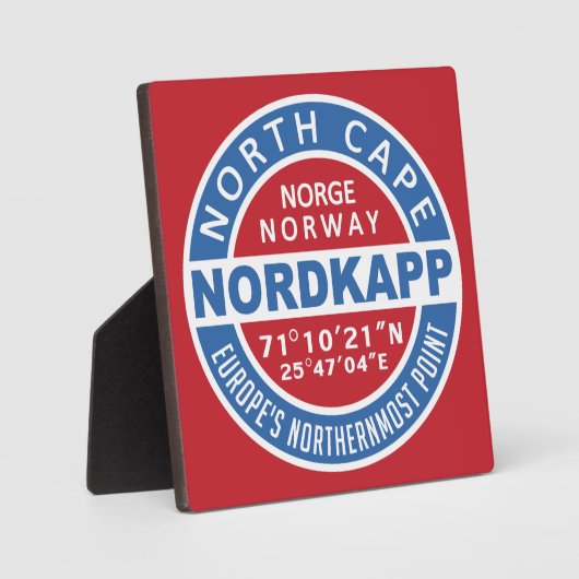 NORDKAPP plaque (Recto)