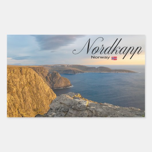 Nordkapp Rechthoekige Sticker (Voorkant)