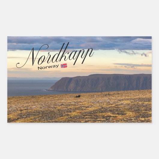 Nordkapp Rechthoekige Sticker (Voorkant)