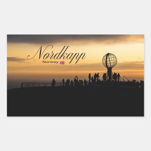 Nordkapp Rechthoekige Sticker (Voorkant)