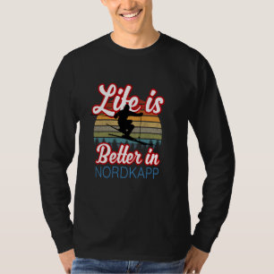 Nordkapp Souvenir 'Het leven is beter in Nordkapp T-shirt