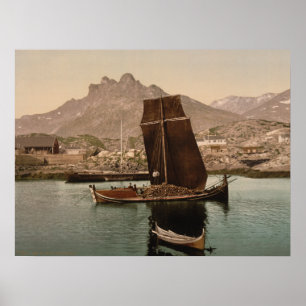 Nordlandsbaat, Nordland, Noorwegen Poster