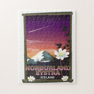 Norðurland eystra IJsland reisposter Legpuzzel