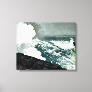 Noreaster - Verberoemd schilderij Winslow Homer Canvas Afdruk