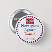 Noren tegen Donald Trump-Button Ronde Button 5,7 Cm (Voorkant /achterkant)