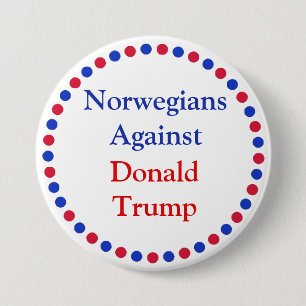 Noren tegen Donald Trump-Button Ronde Button 7,6 Cm