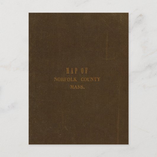 Norfolk County, Massachusetts Briefkaart (Voorkant)