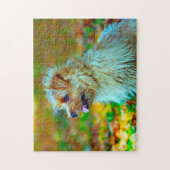 Norfolk doodsbang Dog. Legpuzzel (Verticaal)