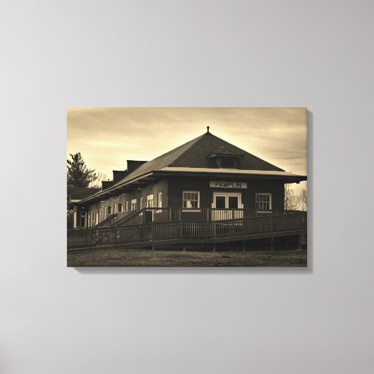 Norfolk en het Westerne Station van Pamplin van de Canvas Afdruk (Voorkant)