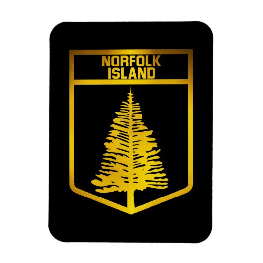 Norfolk Island Emblem Magneet (Verticaal)