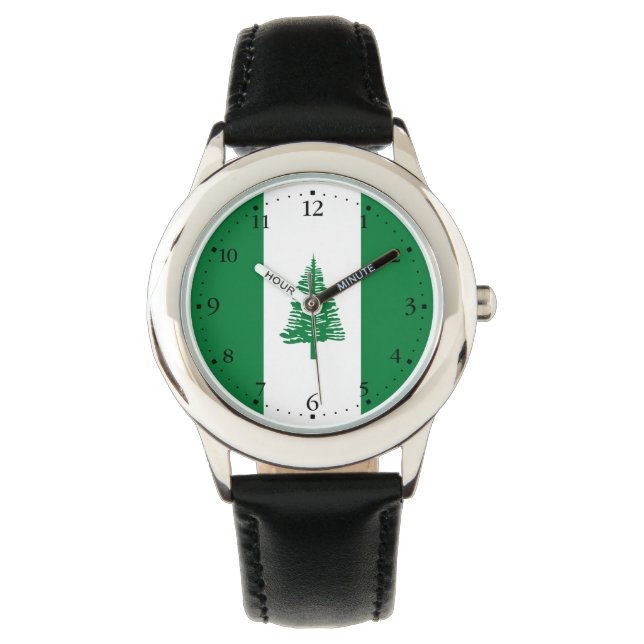 Norfolk Island Flag Horloge (Voorkant)