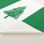 Norfolk Island Flag Sherpa Deken (3/4)