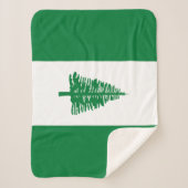 Norfolk Island Flag Sherpa Deken (Voorkant)