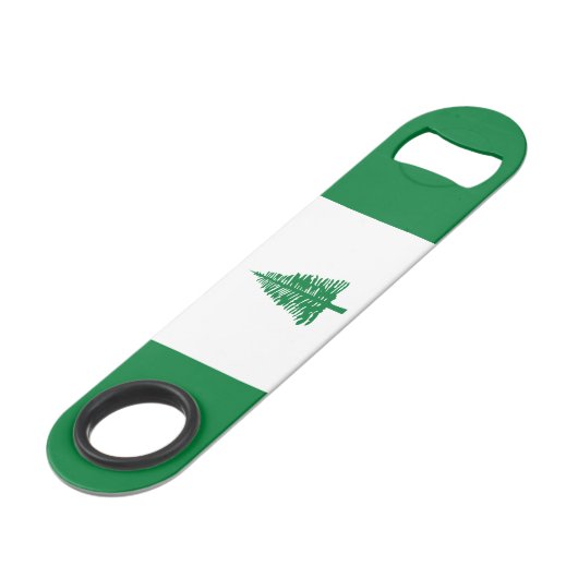 Norfolk Island Flag Speed Flessenopener (Voorkant Gekanteld)