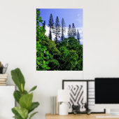 Norfolk Island Pine Trees Poster (Thuiskantoor)
